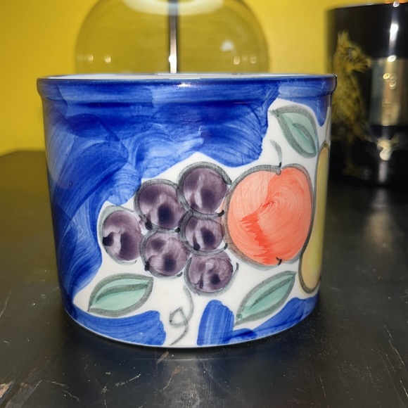 🐇 Emerald Collection Fruit Party mug - soup mug -3.25” Tall, 4” Rim - Picture 5 of 7